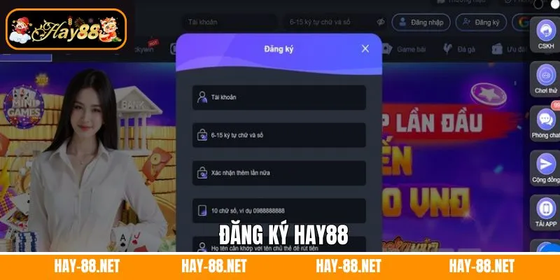 Đăng ký Hay88